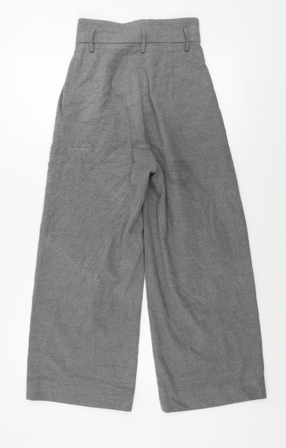 Womens UK Size 26 in H&M Regular Fit  Grey Trousers