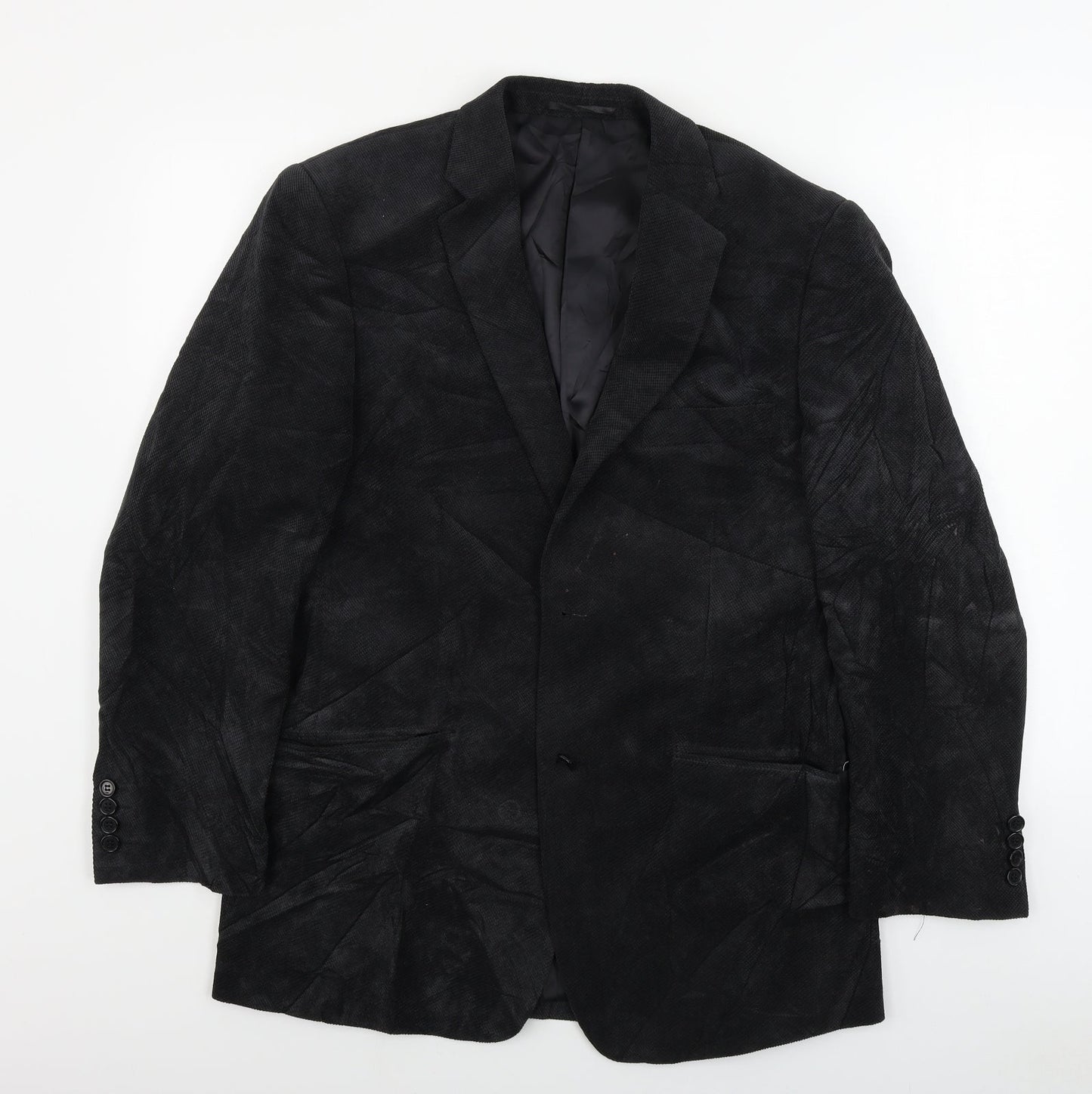 Mens UK Size 40 Preworn Regular Black Suit Jacket