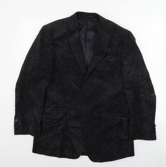 Mens UK Size 40 Preworn Regular Black Suit Jacket