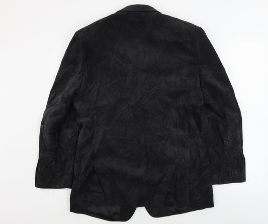 Mens UK Size 40 Preworn Regular Black Suit Jacket