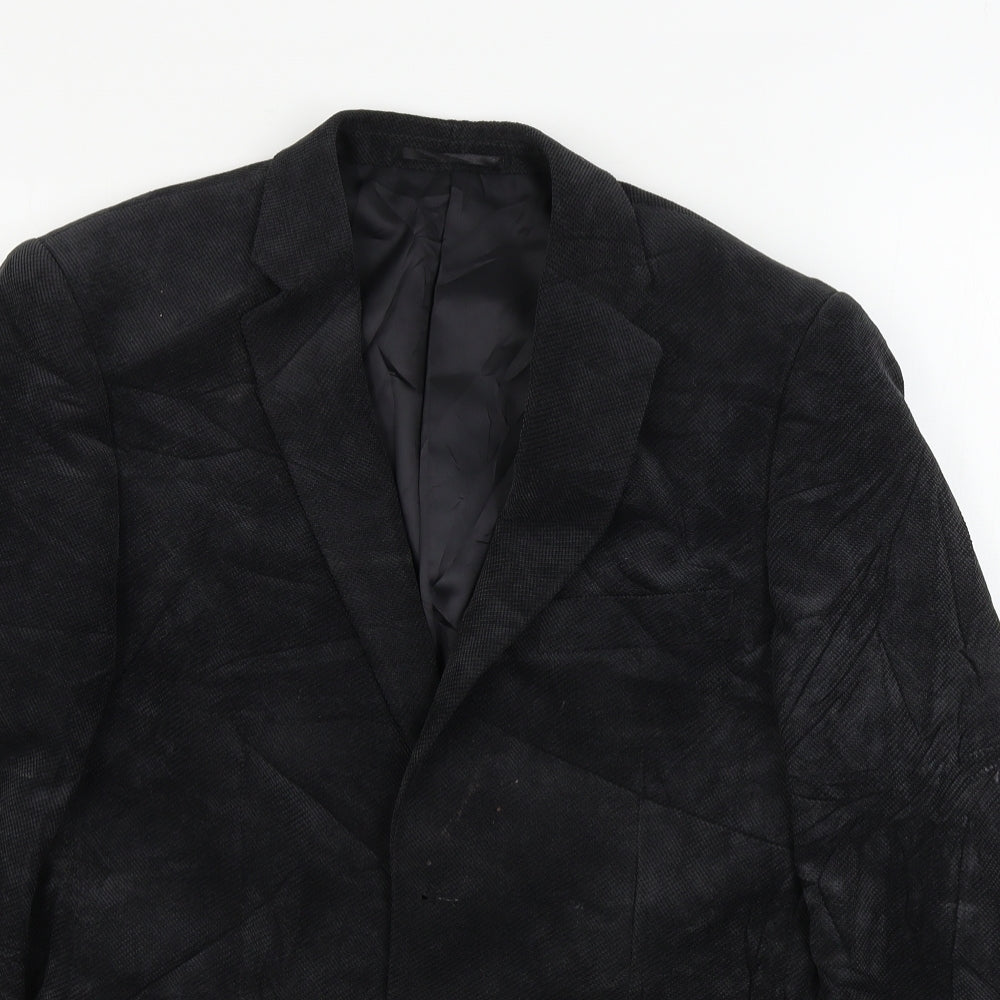 Mens UK Size 40 Preworn Regular Black Suit Jacket