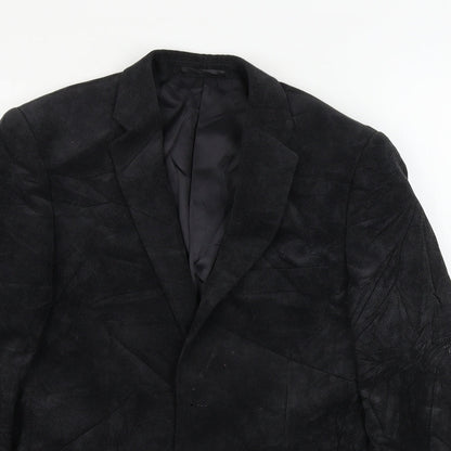 Mens UK Size 40 Preworn Regular Black Suit Jacket