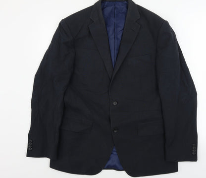 Mens UK Size 40 Marks and Spencer Regular Blue Suit Jacket