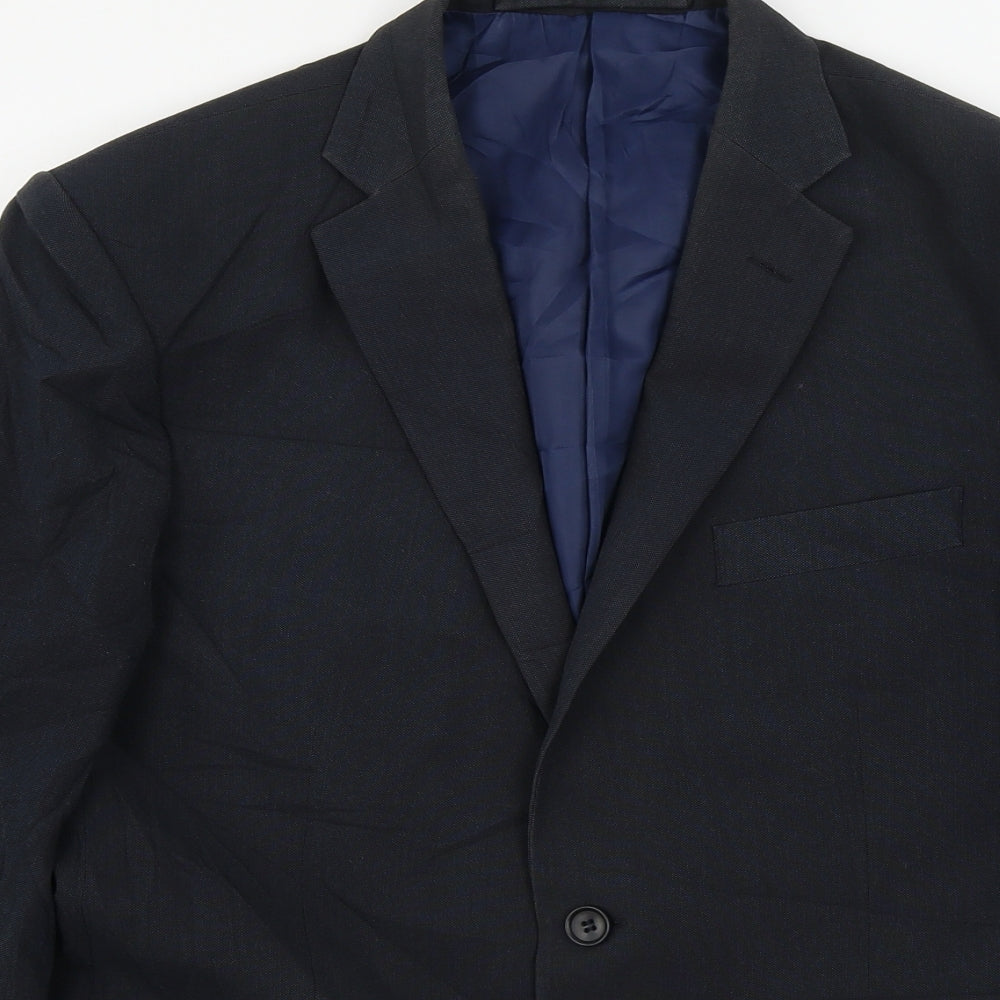 Mens UK Size 40 Marks and Spencer Regular Blue Suit Jacket