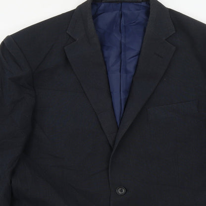 Mens UK Size 40 Marks and Spencer Regular Blue Suit Jacket