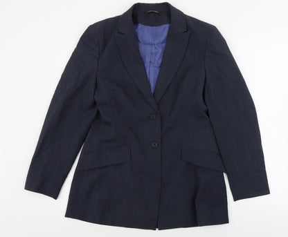 Dunes Store  Womens Blue   Jacket Blazer Size 12