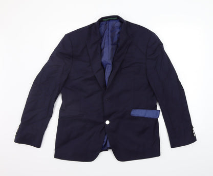 Marks and Spencer Womens Blue   Jacket Blazer Size S  - 40 INCH