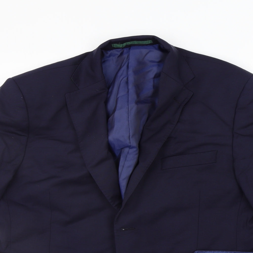 Marks and Spencer Womens Blue   Jacket Blazer Size S  - 40 INCH