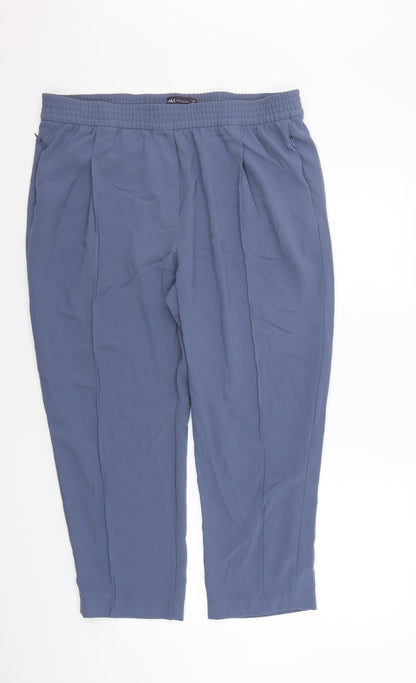 Marks and Spencer Mens Blue   Trousers  Size 18 L26 in