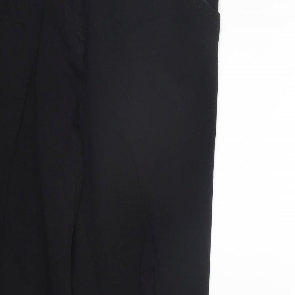 TU Womens Black   Trousers  Size 12 L22 in - Elasticated Waist