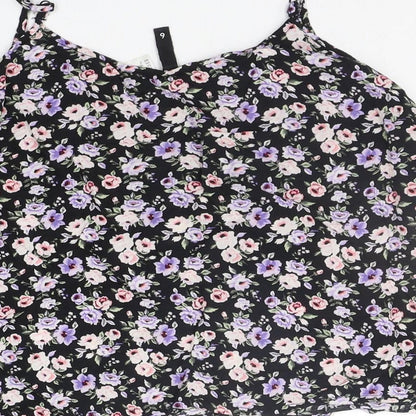 Womens UK Size 6 Divided by H&M Black Basic Tank