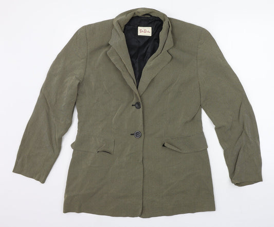 Betty Barclay Womens Yellow Geometric  Jacket Suit Jacket Size 10