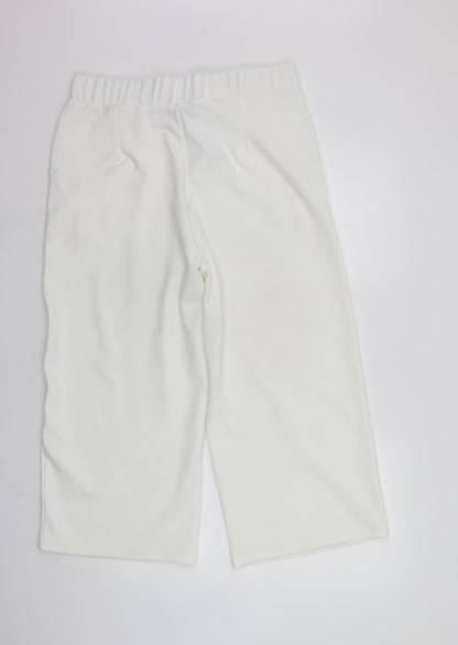 New Look Womens White   Trousers  Size 18 L21 in - Elasticated Waist