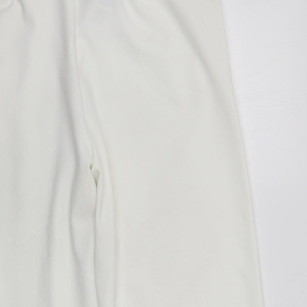 New Look Womens White   Trousers  Size 18 L21 in - Elasticated Waist