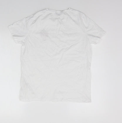 Womens UK Size 12 New Look White Basic Polo