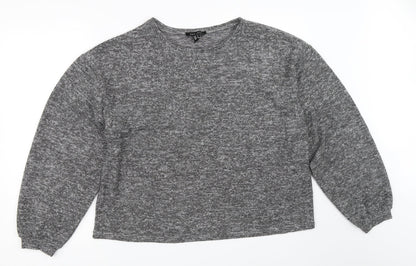 Womens UK Size L New Look Grey Pullover Jumper