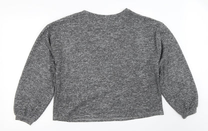 Womens UK Size L New Look Grey Pullover Jumper