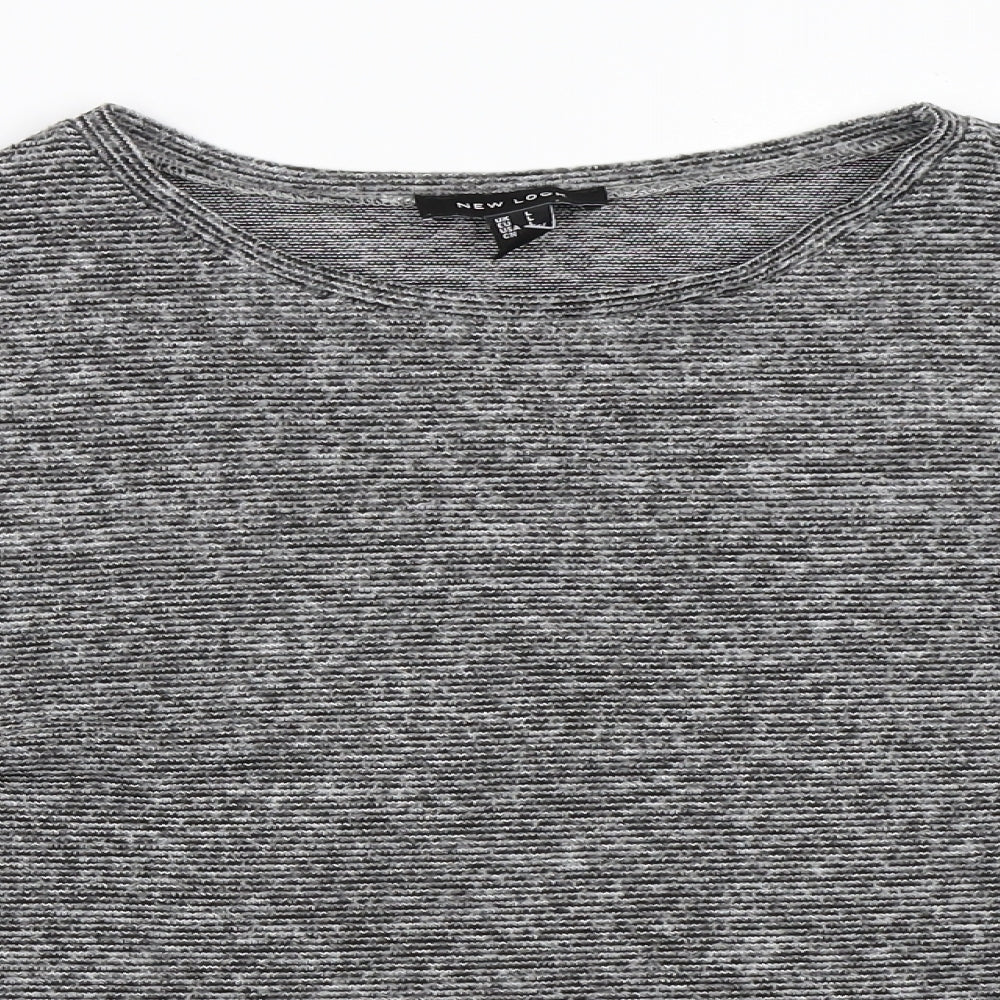 Womens UK Size L New Look Grey Pullover Jumper