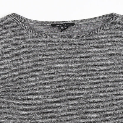 Womens UK Size L New Look Grey Pullover Jumper