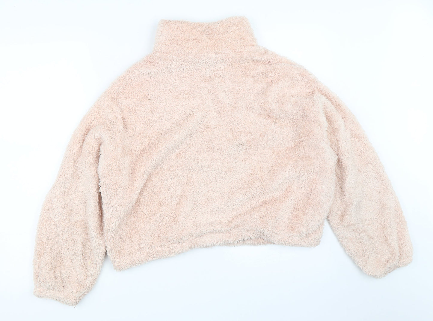 H&M Womens Pink   Henley Sweatshirt Size S