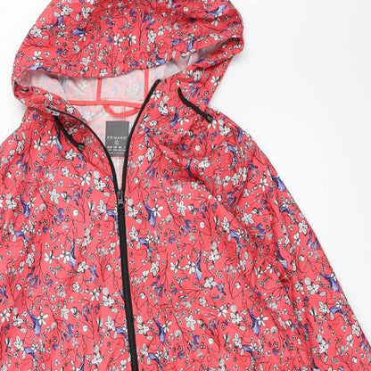 Primark Womens Pink Floral  Rain Coat Coat Size L