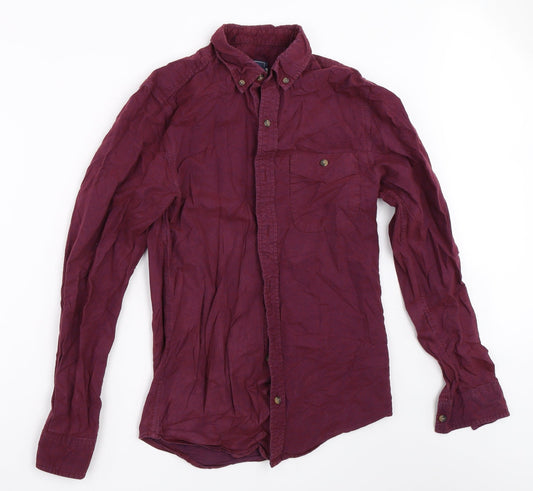 Topman Mens Purple    Button-Up Size XS