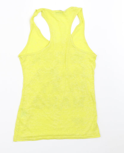 Myprotein Womens Yellow   Basic Tank Size 6