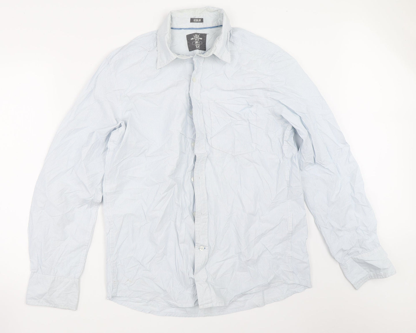 H&M Mens Blue    Button-Up Size M