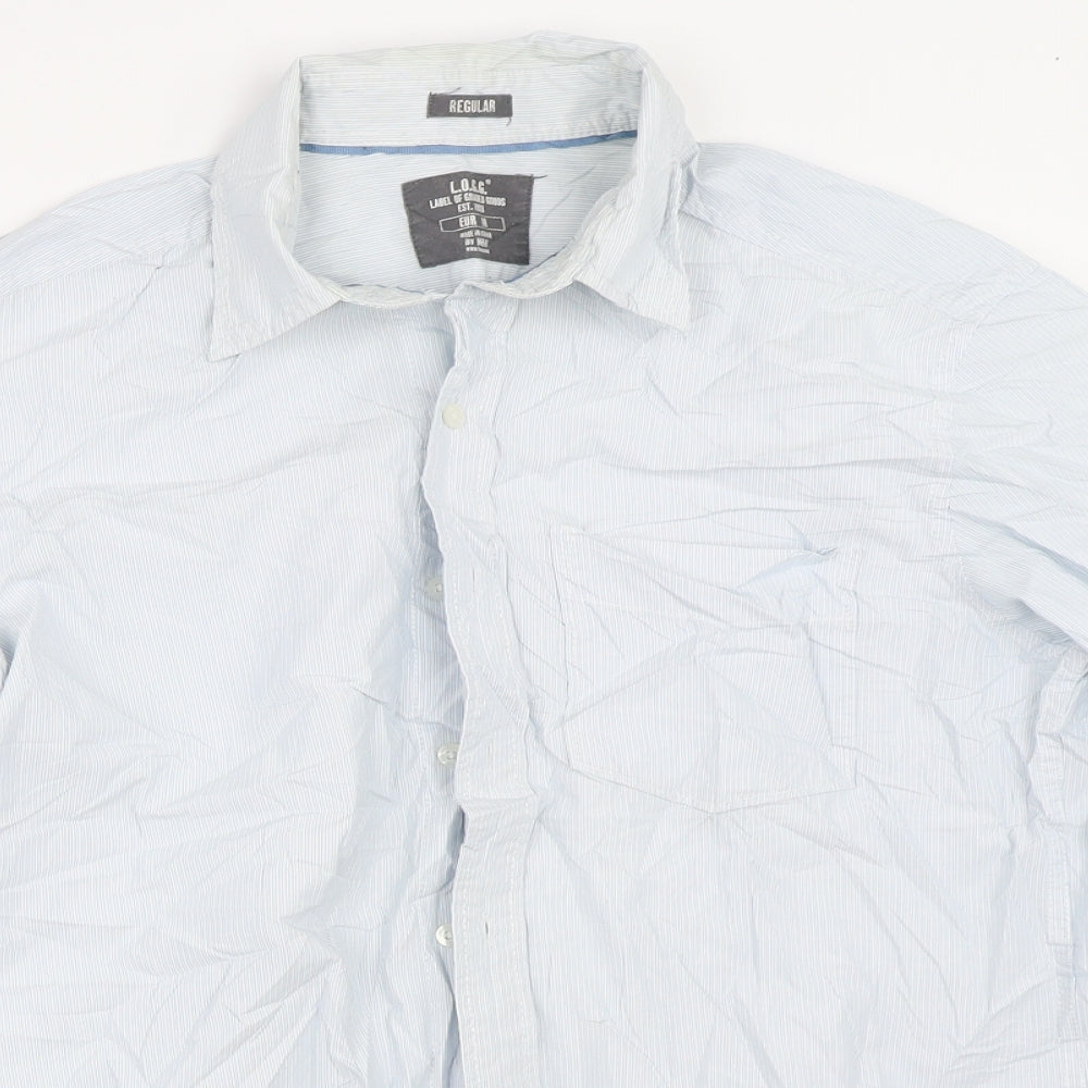 H&M Mens Blue    Button-Up Size M