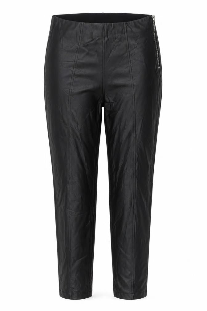 Womens UK Size 10 New Look Regular Fit Capri Black Trousers