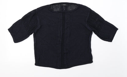 Autograph Womens Blue  Knit Basic T-Shirt Size 10