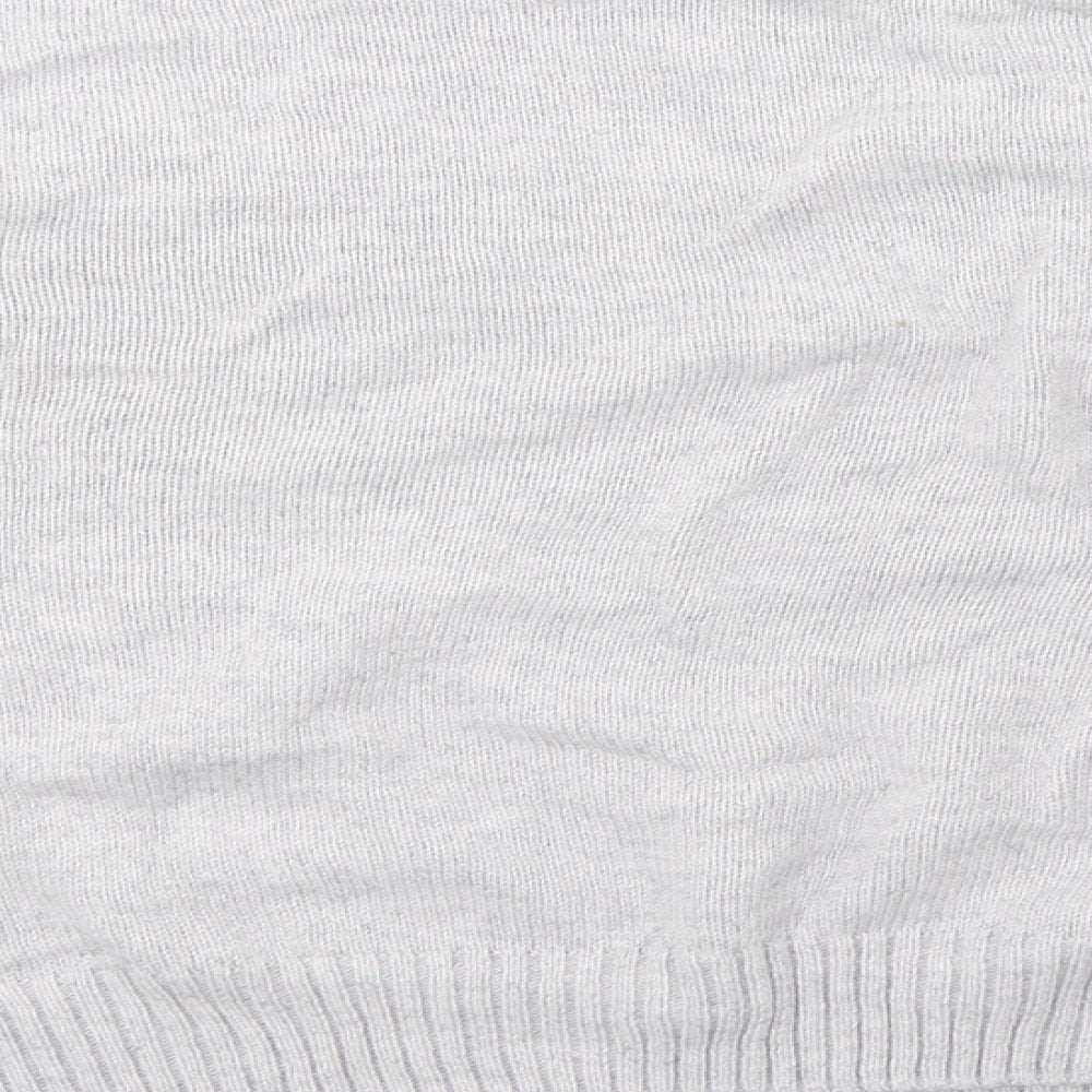 saisnburys Womens Grey  Knit Pullover Sweatshirt Size 12