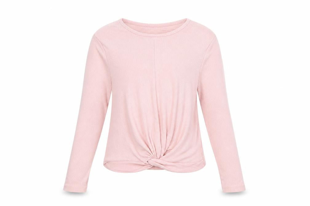 New Look Girls Pink  Knit Pullover Sweatshirt Size 14-15 Years  - cropped