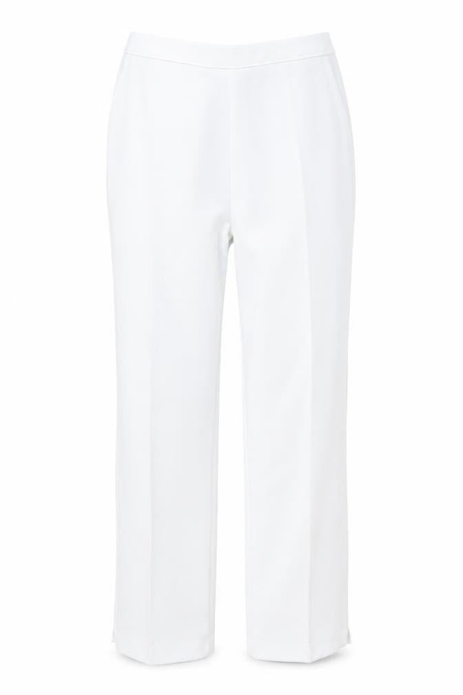 Womens UK Size 16 Preworn Regular Fit  White Trousers