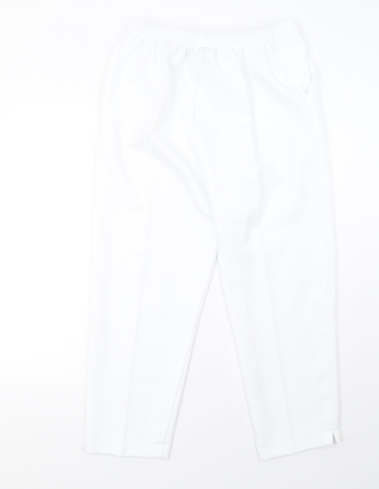 Womens UK Size 16 Preworn Regular Fit  White Trousers