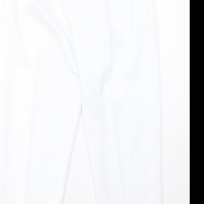 Womens UK Size 16 Preworn Regular Fit  White Trousers
