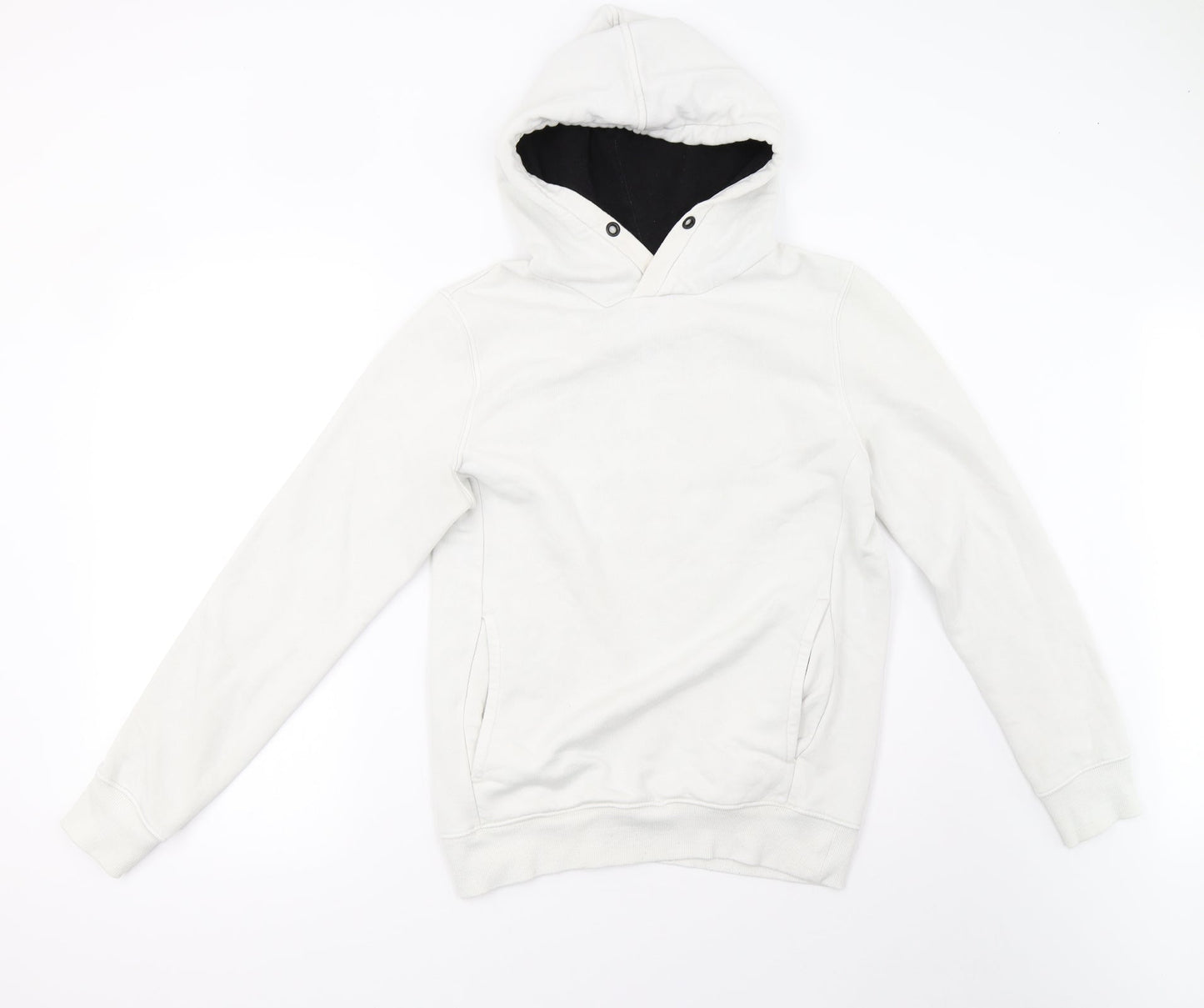 H&M Womens White   Pullover Hoodie Size XS