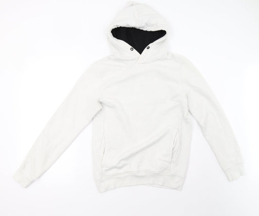 H&M Womens White   Pullover Hoodie Size XS
