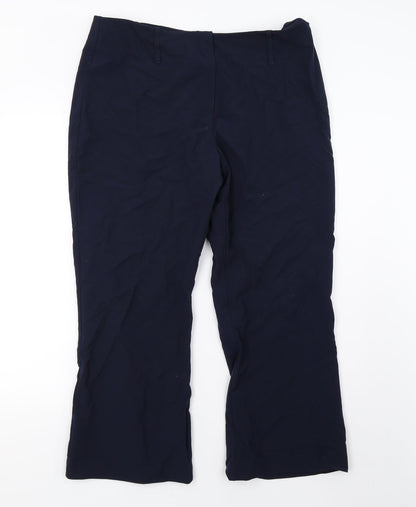 elite Womens Blue   Trousers  Size 16 L26 in