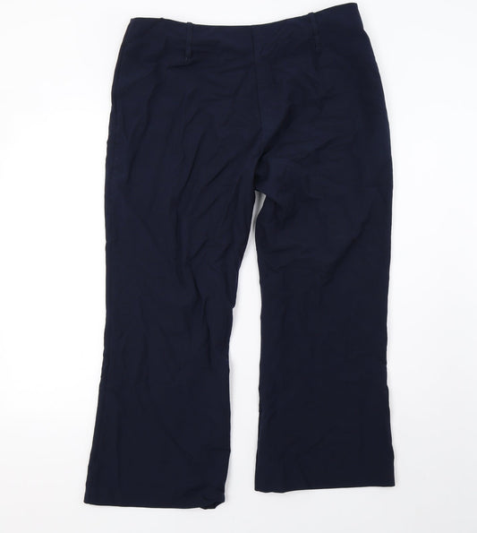 elite Womens Blue   Trousers  Size 16 L26 in