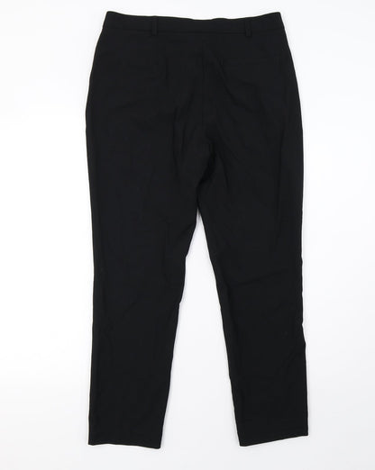 Womens UK Size 12 Marks and Spencer Regular Fit  Black Trousers