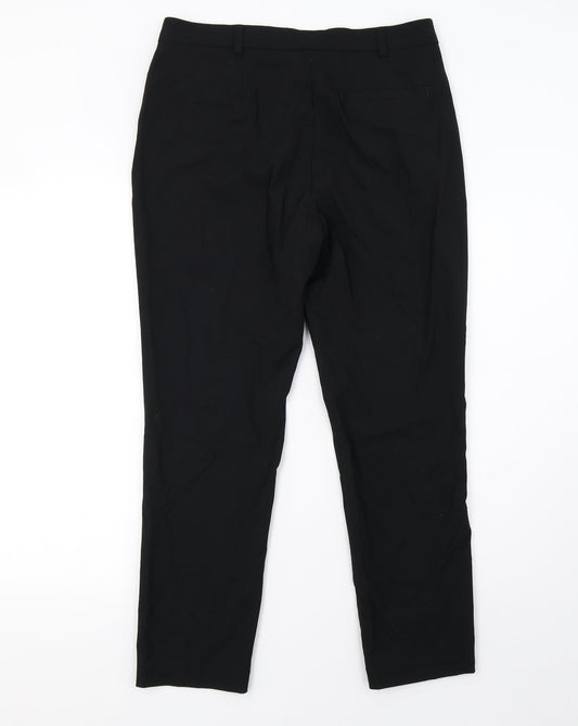 Womens UK Size 12 Marks and Spencer Regular Fit  Black Trousers