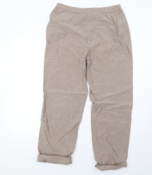 Precis Womens Brown   Trousers  Size 14 L29 in