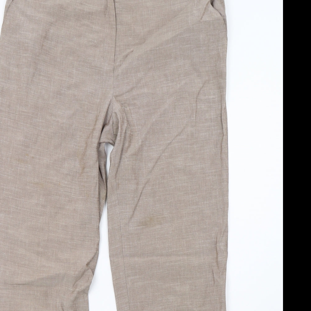 Womens UK Size 14 Precis Regular Fit  Brown Trousers