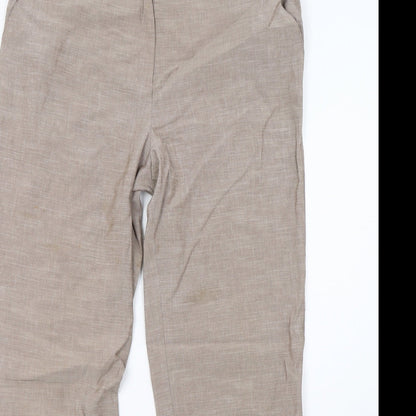 Womens UK Size 14 Precis Regular Fit  Brown Trousers