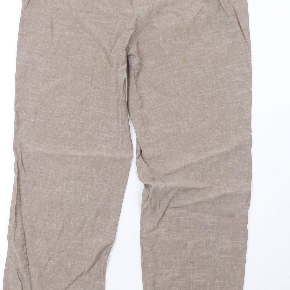Womens UK Size 14 Precis Regular Fit  Brown Trousers