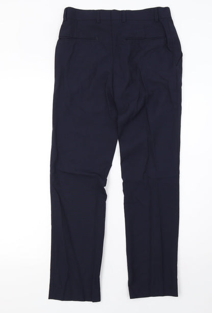 Mens UK Size 28 Topman Regular Fit  Blue Trousers