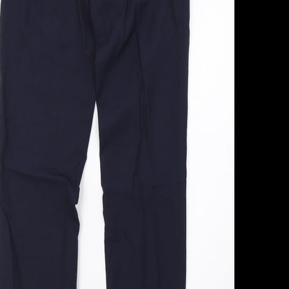 Mens UK Size 28 Topman Regular Fit  Blue Trousers