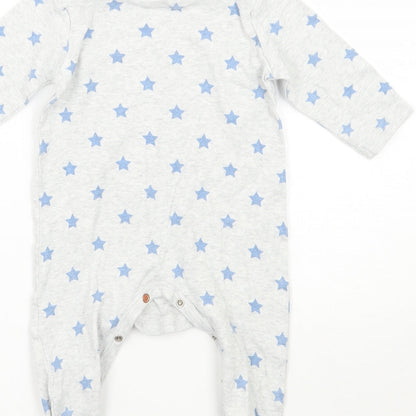 Mothercare Baby Grey Geometric  Babygrow One-Piece Size 9-12 Months