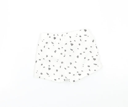 Marks and Spencer Baby White Geometric  Cropped Trousers Size Newborn